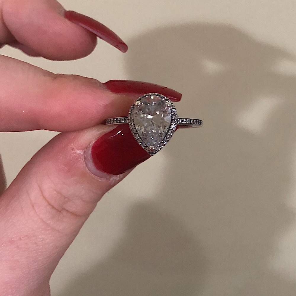 Pandora pear shaped ring